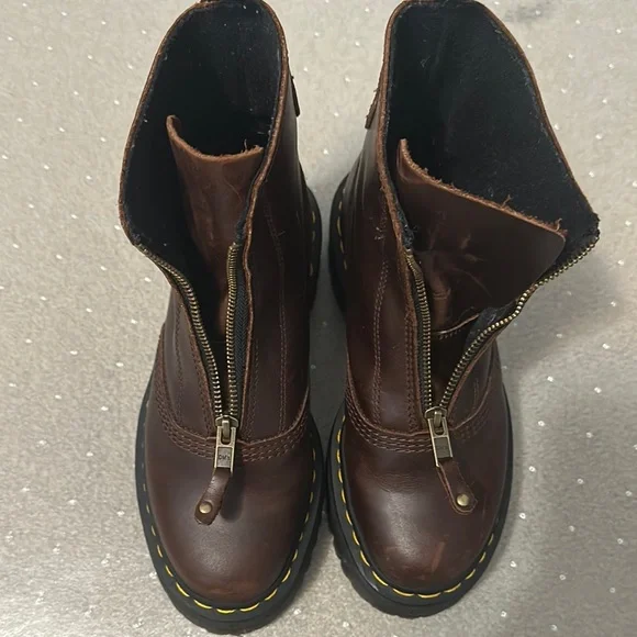 Dr. Martens Brown Leather Boots - Picture 9 of 9